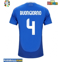 Italien Alessandro Buongiorno #4 Heimtrikot EM 2024 Kurzarm